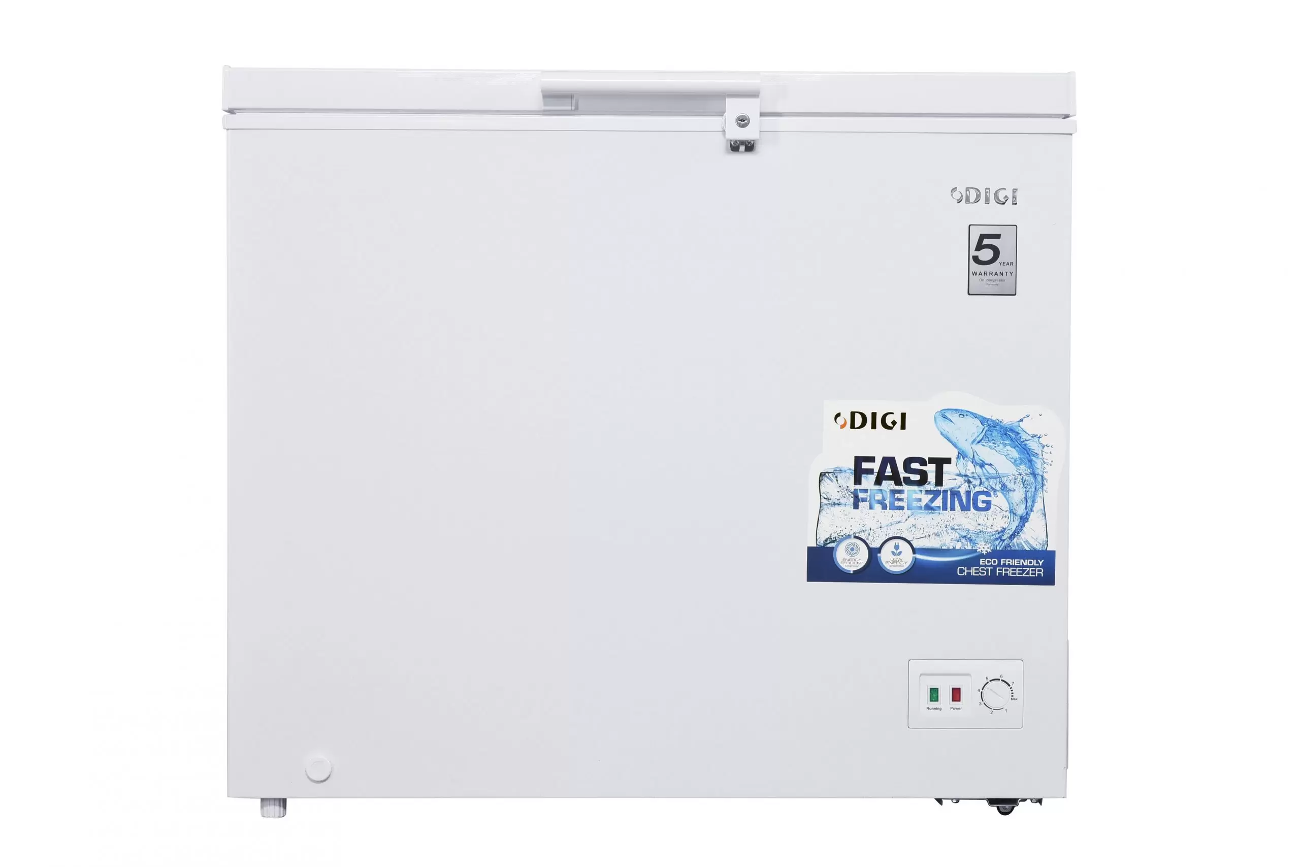 front-view-closed-scaled DIGI CHEST FREEZER DG-FZ-CD1HAB511WZ - Image 1
